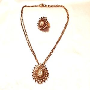 Bronzoro necklace and ring set